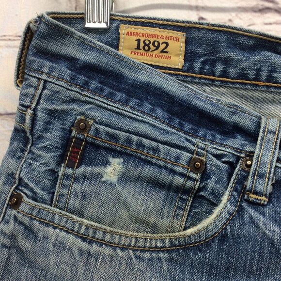 Abercrombie & Fitch Straight-Leg Denim Jeans - Picture 5 of 11